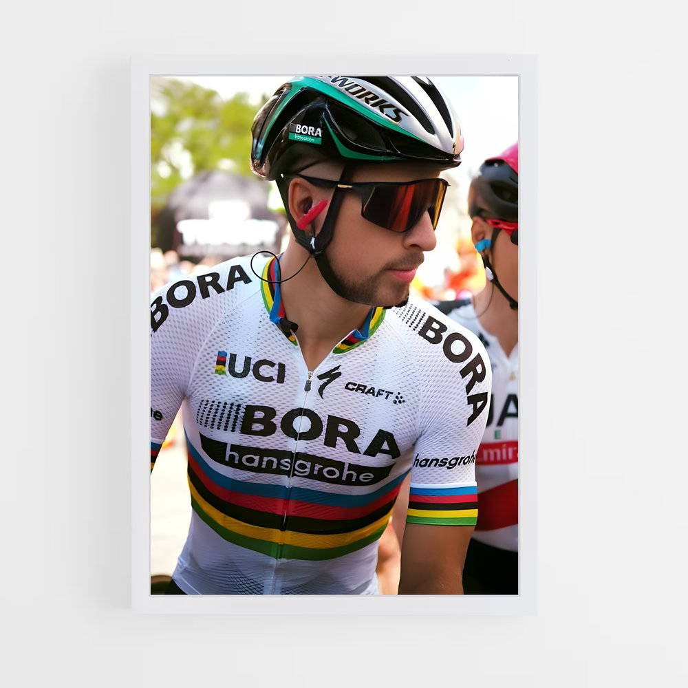 Poster Cycliste en Action – affiche Cyclisme (vue 3)
